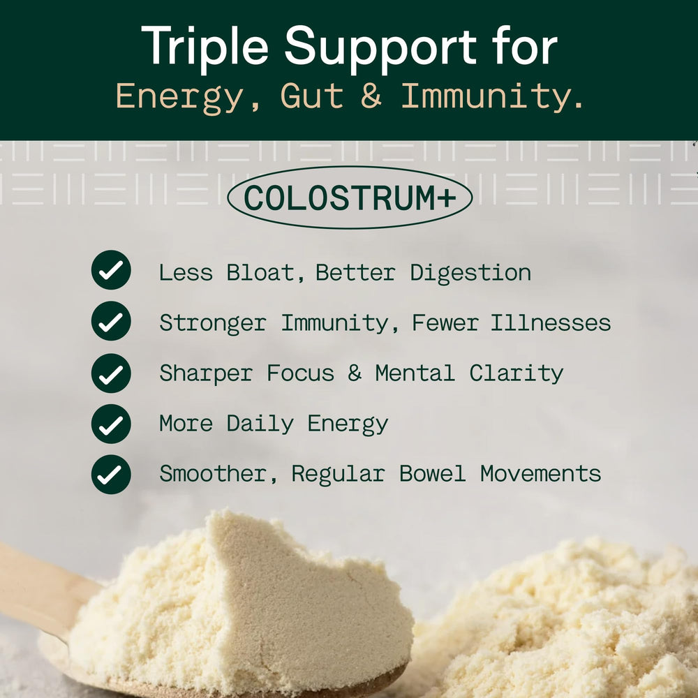 Adapt Naturals Colostrum lactoferrin panel highlights added immune-supporting protein.