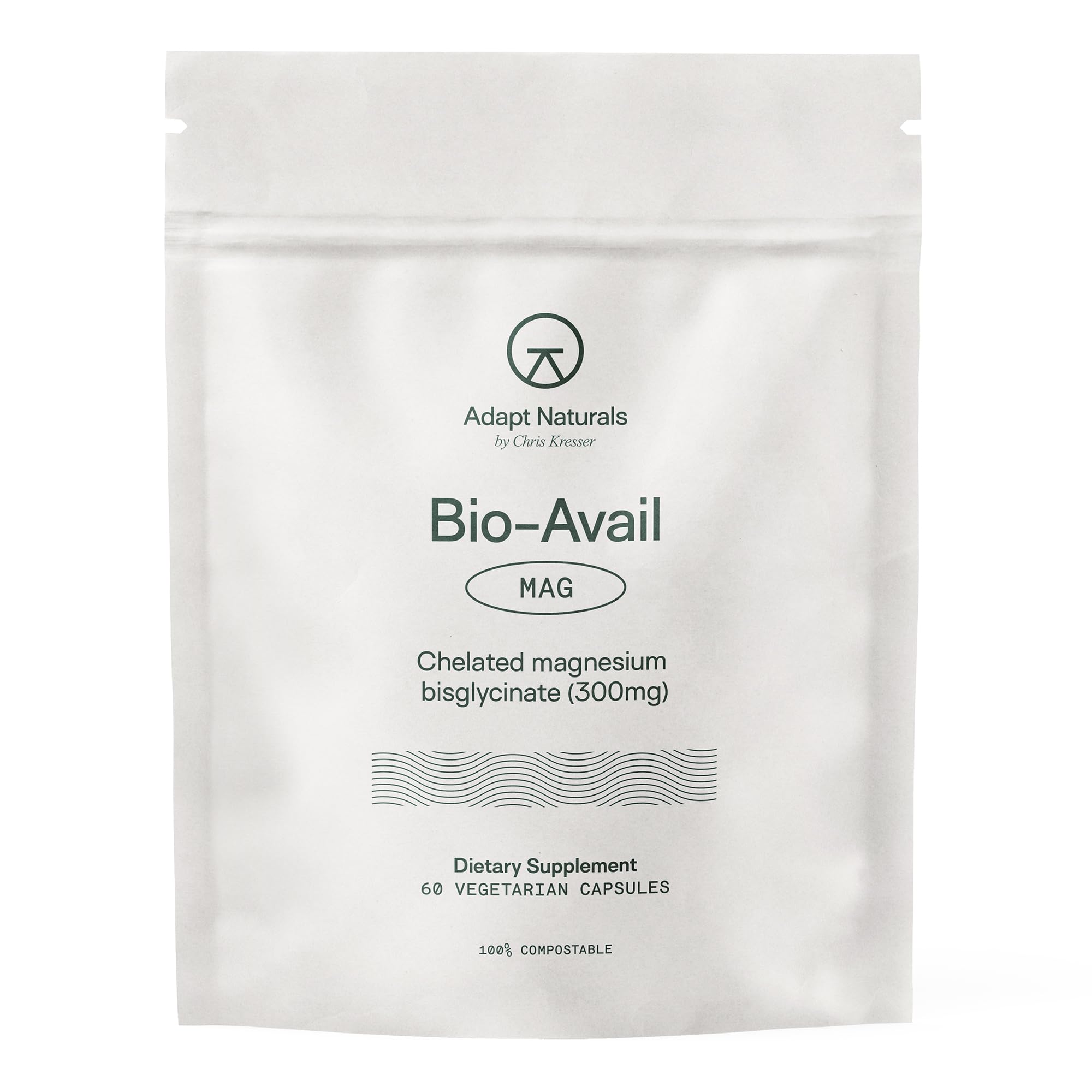 Adapt Naturals Magnesium Glycinate bottle for daily supplement support.