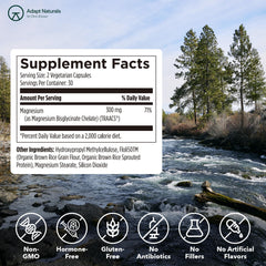 Adapt Naturals packaging emphasizes clean ingredients and quality standards.