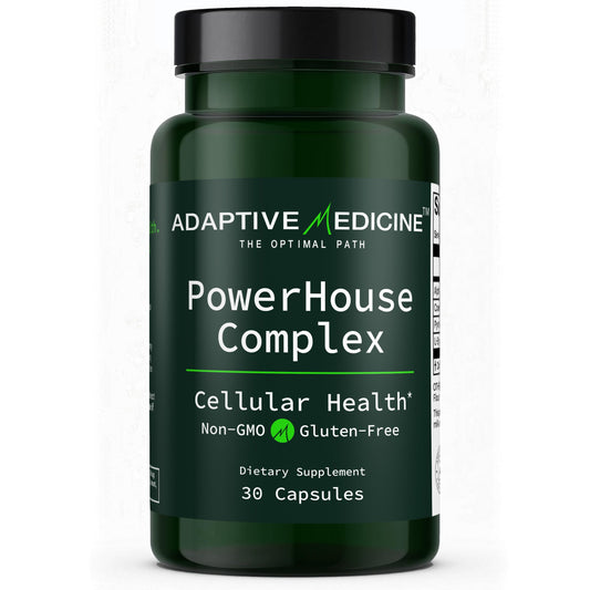 Adaptive Medicine PowerHouse Complex bottle ready for daily energy support