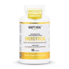ADAPTOHEAL Energyheal bottle with capsules for natural energy and stress support.