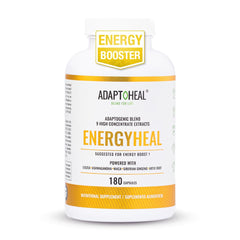 ADAPTOHEAL Energyheal bottle and capsules for natural energy support