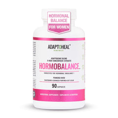 ADAPTOHEAL Hormobalance bottle pour showing convenient daily balance support
