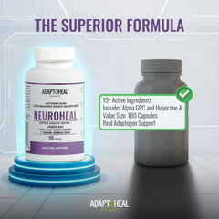 ADAPTOHEAL NeuroHeal on desk illustrates a focus-ready setup during study or work