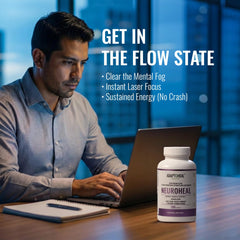 ADAPTOHEAL NeuroHeal dosage scoop reveals 1,500 mg per serving.
