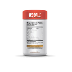 Capsules close-up of Addall Focus + Mushrooms for mental clarity on the go