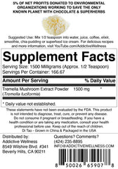 Addictive Wellness Tremella powder scoop features high solubility for coffee and beverages.