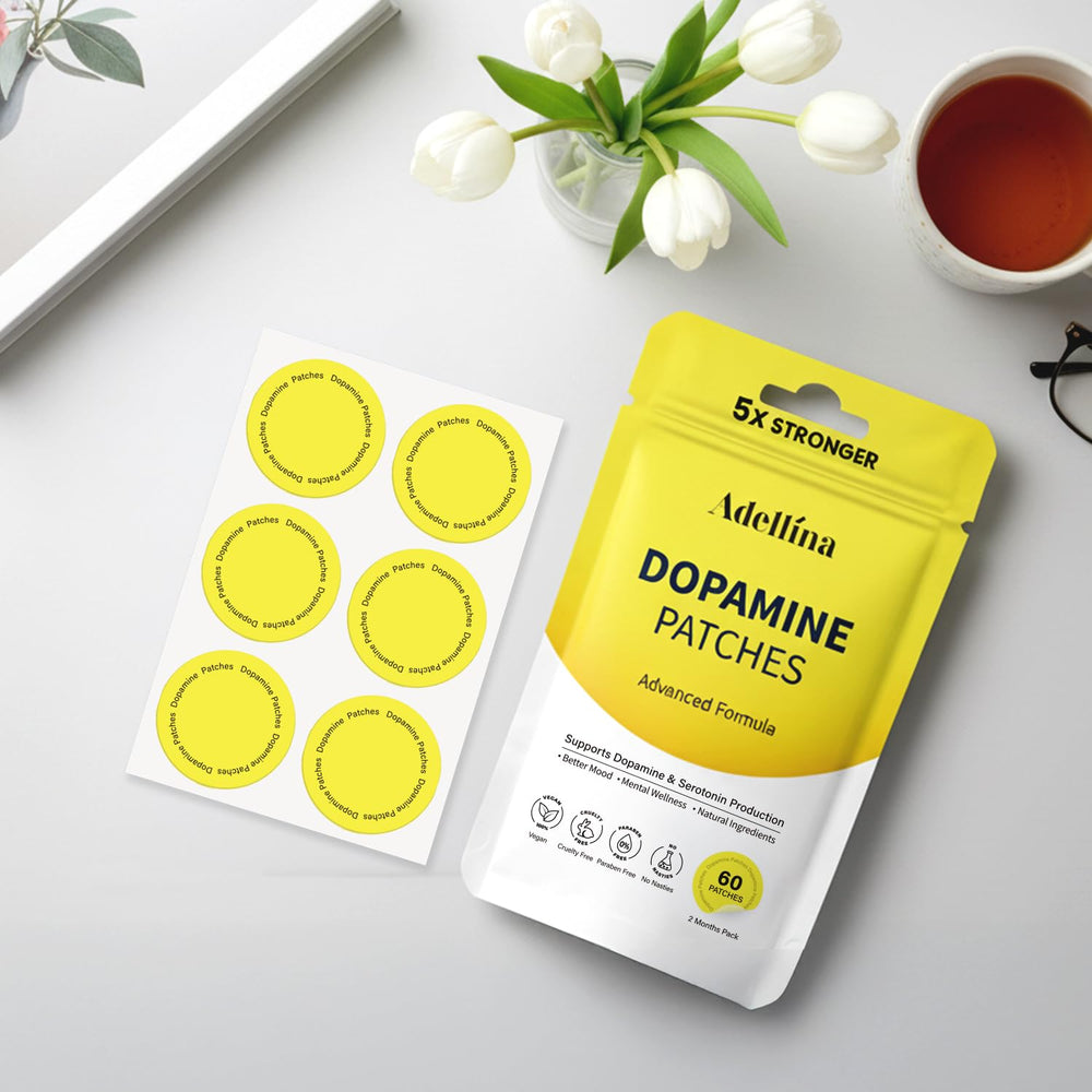 Adellina Dopamine Patches resealable packaging detail.