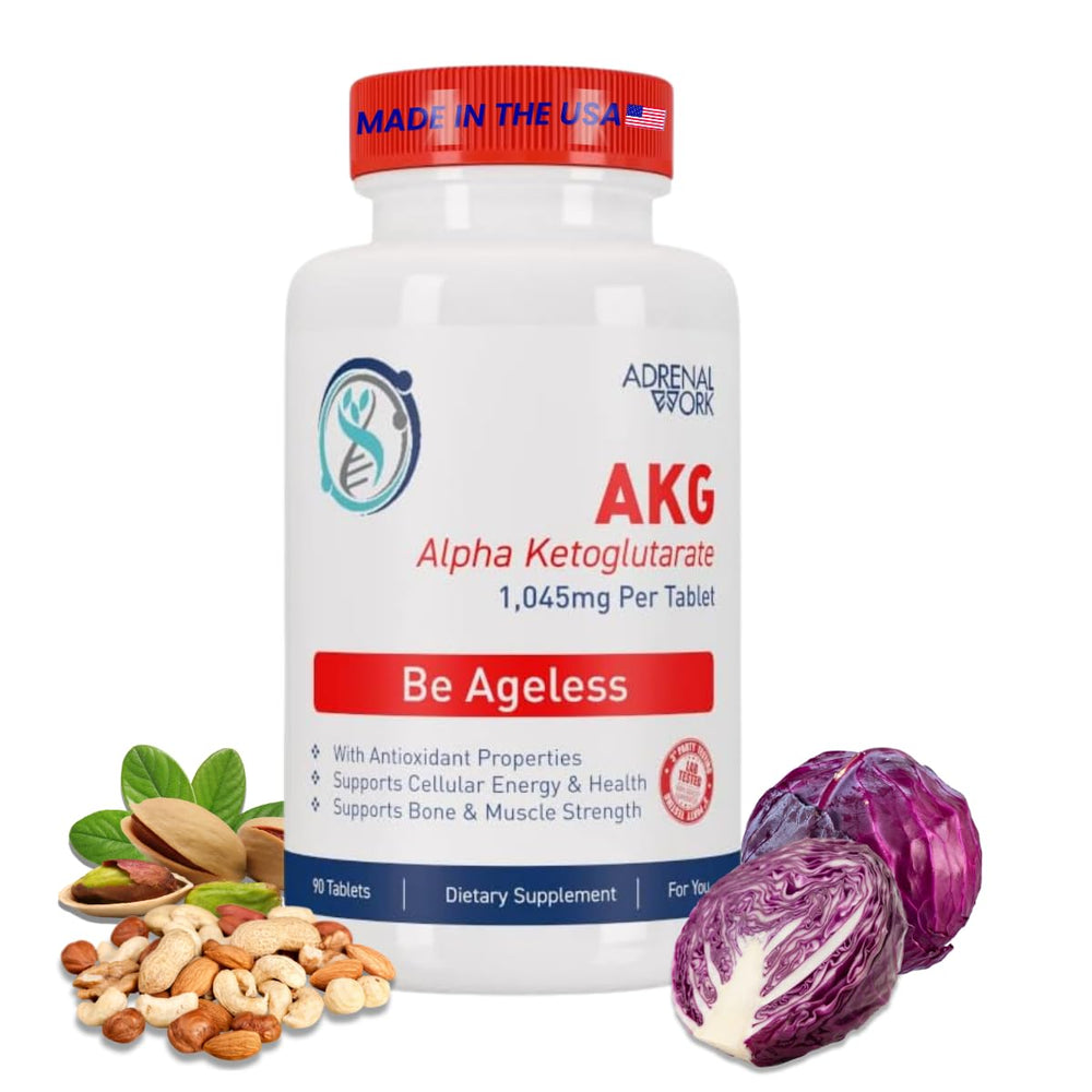 Adrenalwork L-Arginine 1000mg AKG bottle supports pre-workout readiness.