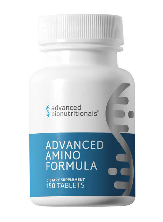 Advanced Bionutritionals Advanced Amino Formula tablets bottle for easy pre-workout fueling