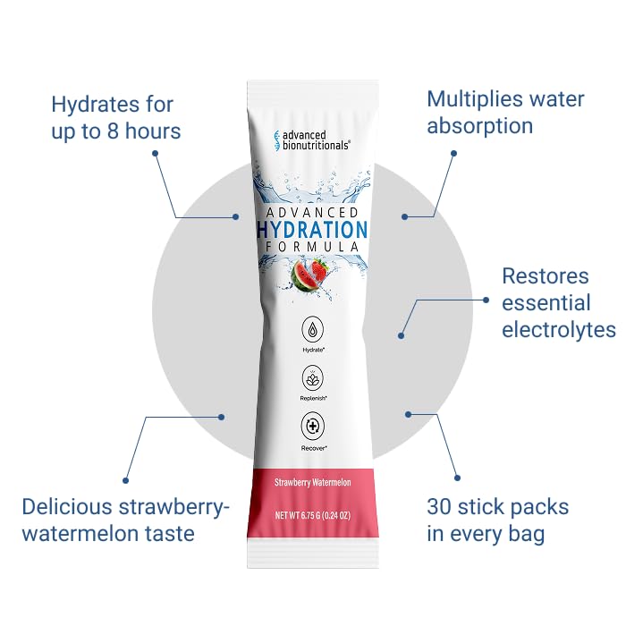Hydration mix dissolving quickly in water, sugar-free, Advanced Bionutritionals