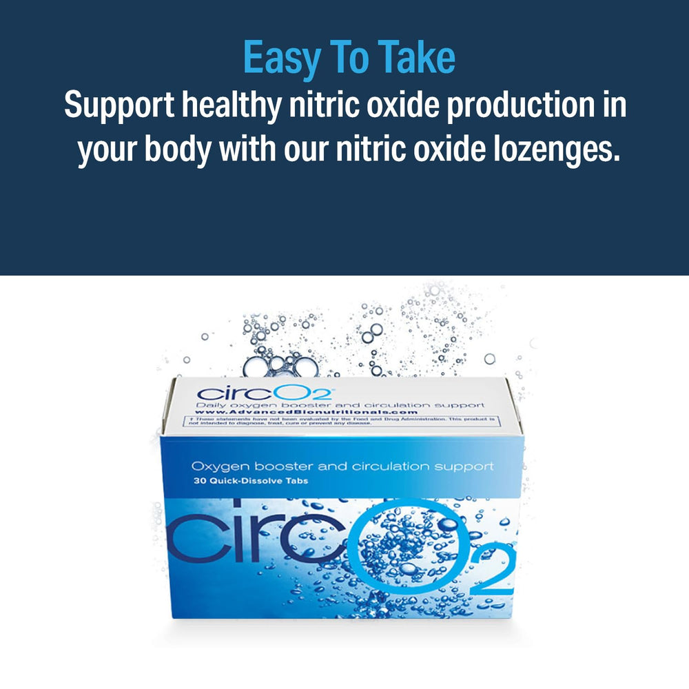 Advanced Bionutritionals Circ02 packaging shown in travel setup for on the go
