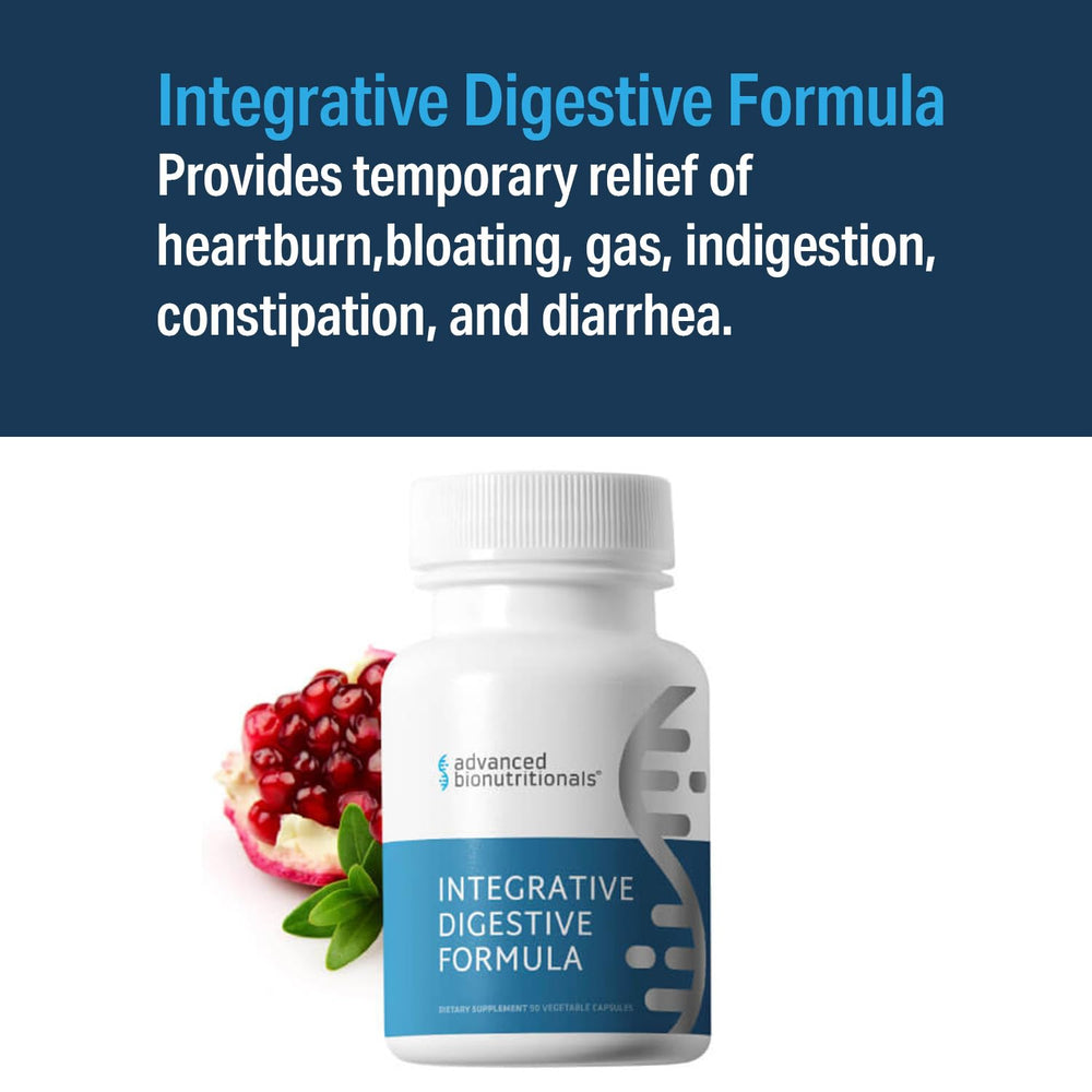 Herbs and spices blend in Advanced Bionutritionals Integrative Digestive Formula for comfort.