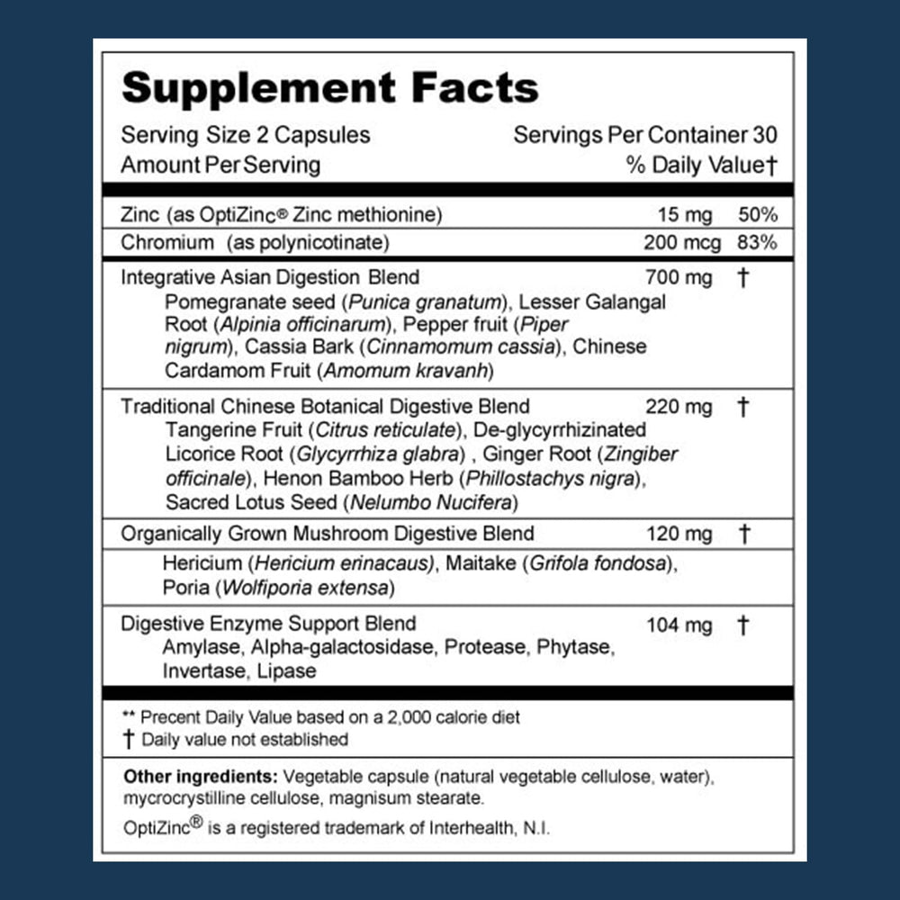 Tablets of Advanced Bionutritionals Integrative Digestive Formula ready for daily use.