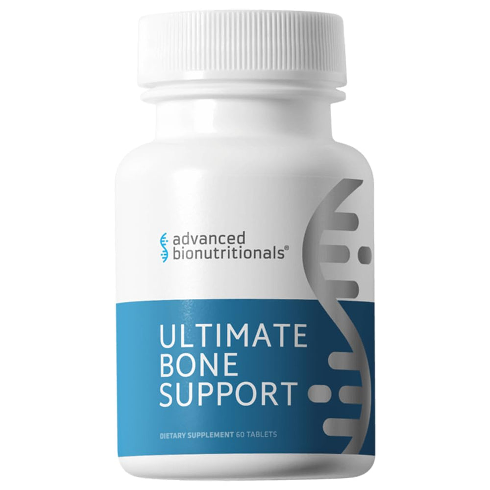 Advanced Bionutritionals Ultimate Bone Support bottle highlighting a comprehensive bone health formula.