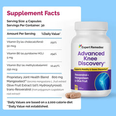 Advanced Knee Discovery product scene communicates safe, non-GMO joint care