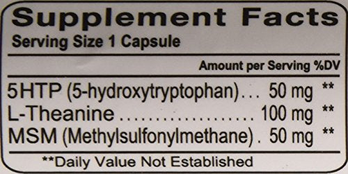 Close-up of the Calm Advantage label by Advanced Nutritional Innovations highlights quality ingredients.