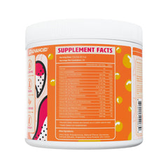 Advanced Peach Oolong hydration powder travel scene shows compact, portable sachets.