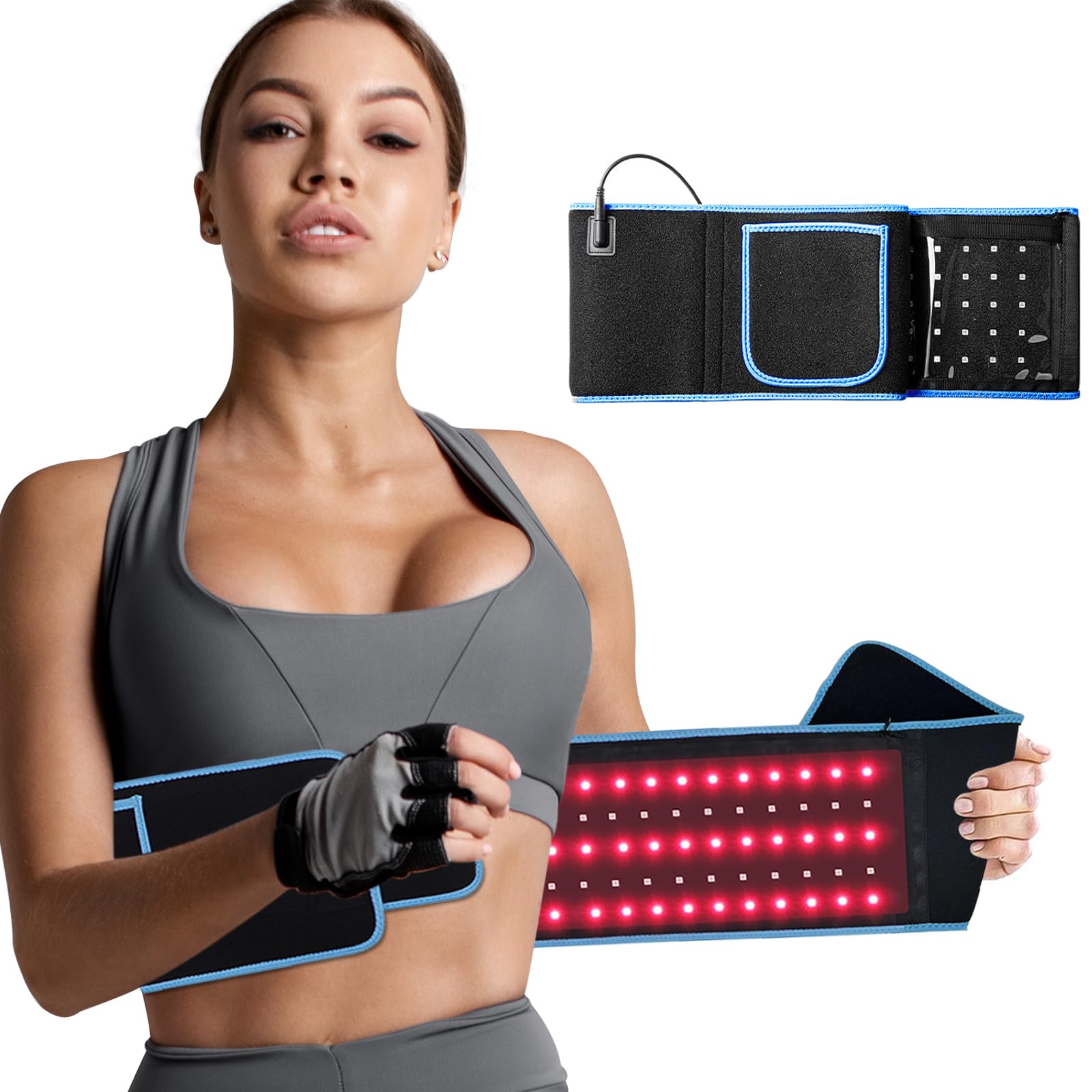 ADVARAYS red light therapy belt back wrap for targeted warmth and comfort