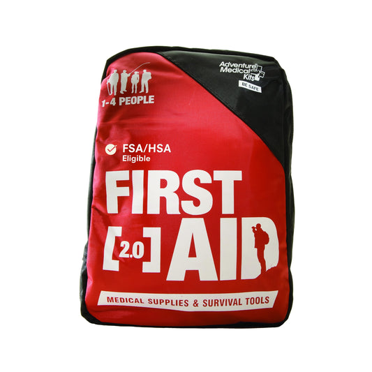 Adventure First Aid Kit 2.0 bag shown for travel readiness and compact storage