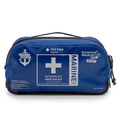 Adventure Medical Kits Marine Series 350 boat first aid kit on deck for emergencies.