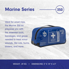 Adventure Medical Kits Marine Series 350 IP67 dry bag protecting contents from water.