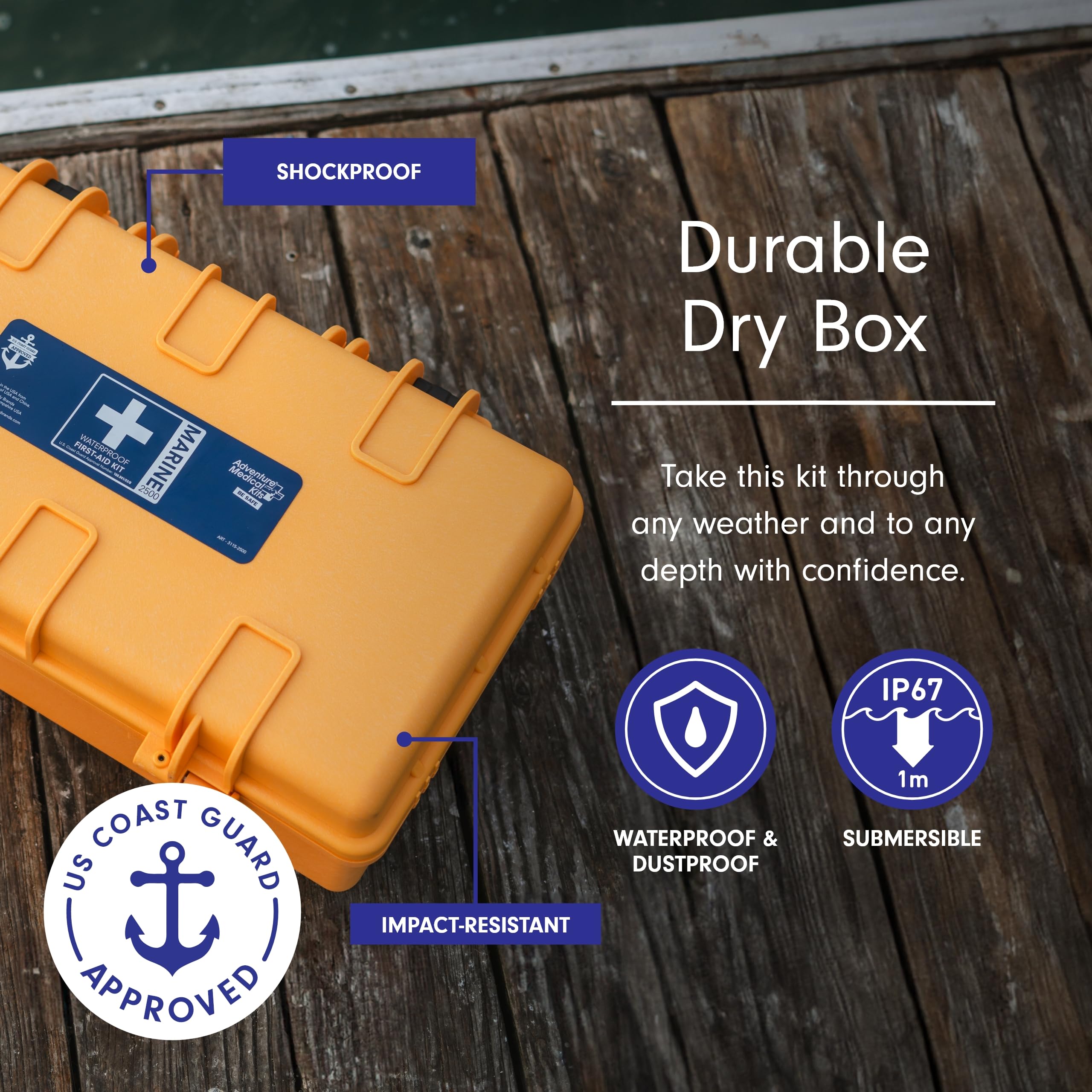 Adventure Medical Kits Marine Series easy care system groups supplies by injury for fast response