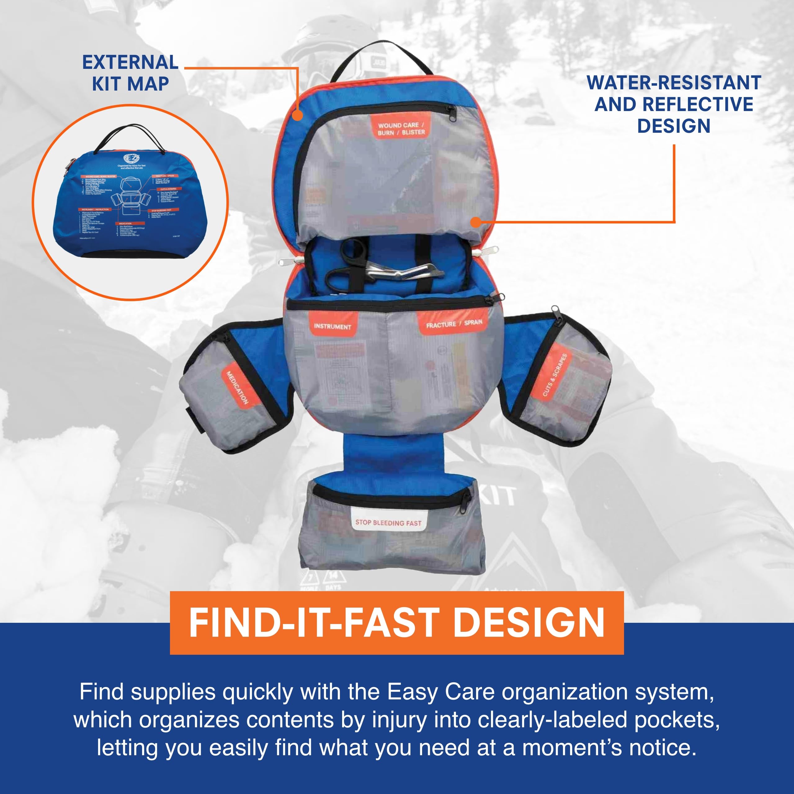 Adventure Medical Kits Mountain Series flexible C-splint for immobilization in the backcountry.