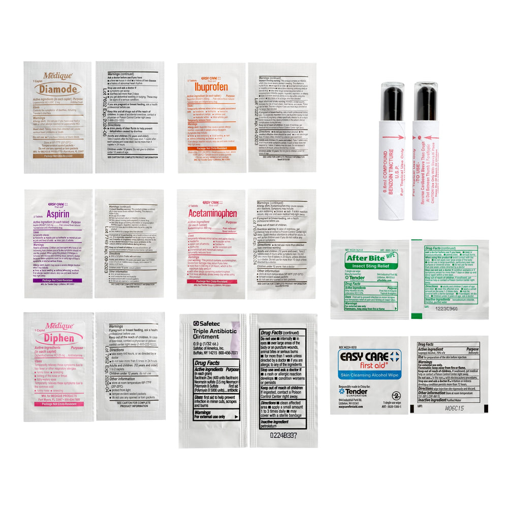 Adventure Medical Kits Mountain Series contents layout for quick access.