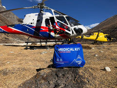 Adventure Medical Kits Mountain Series Mountaineer bag open for quick access in emergencies