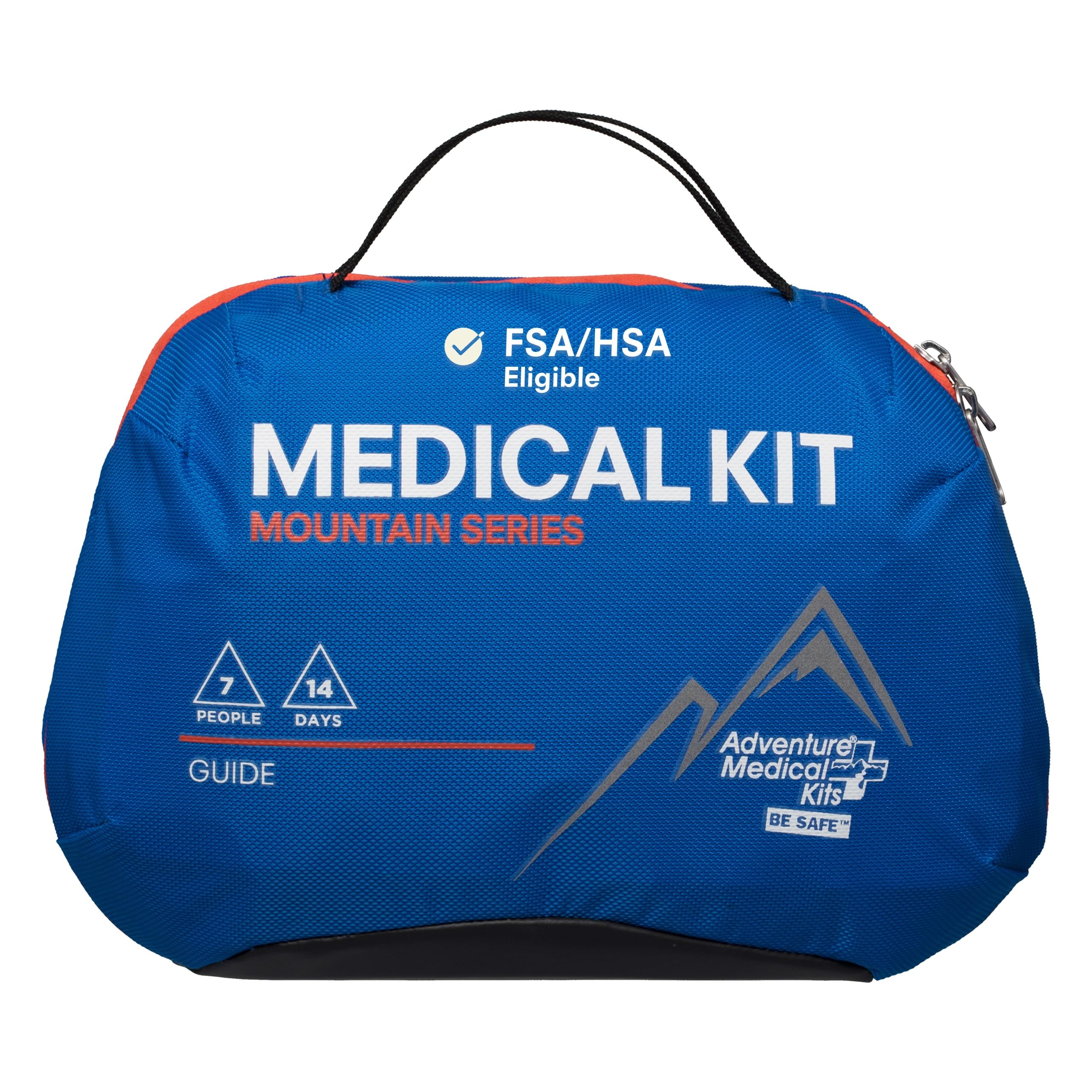 Adventure Medical Kits Mountain Series outer bag keeps gear dry and organized on rugged hikes.