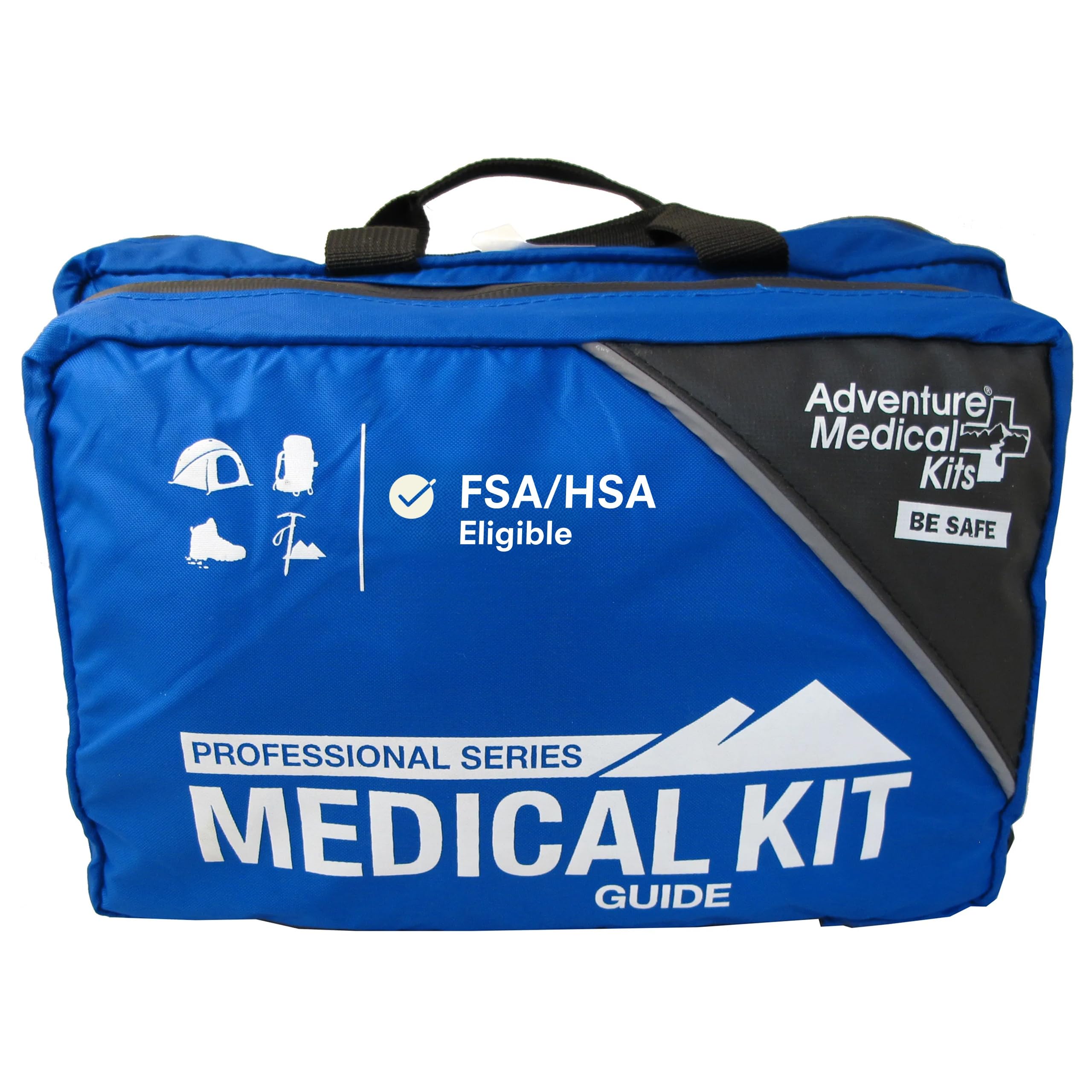 Adventure Medical Kits Pro Series backcountry kit contents organized for quick access.