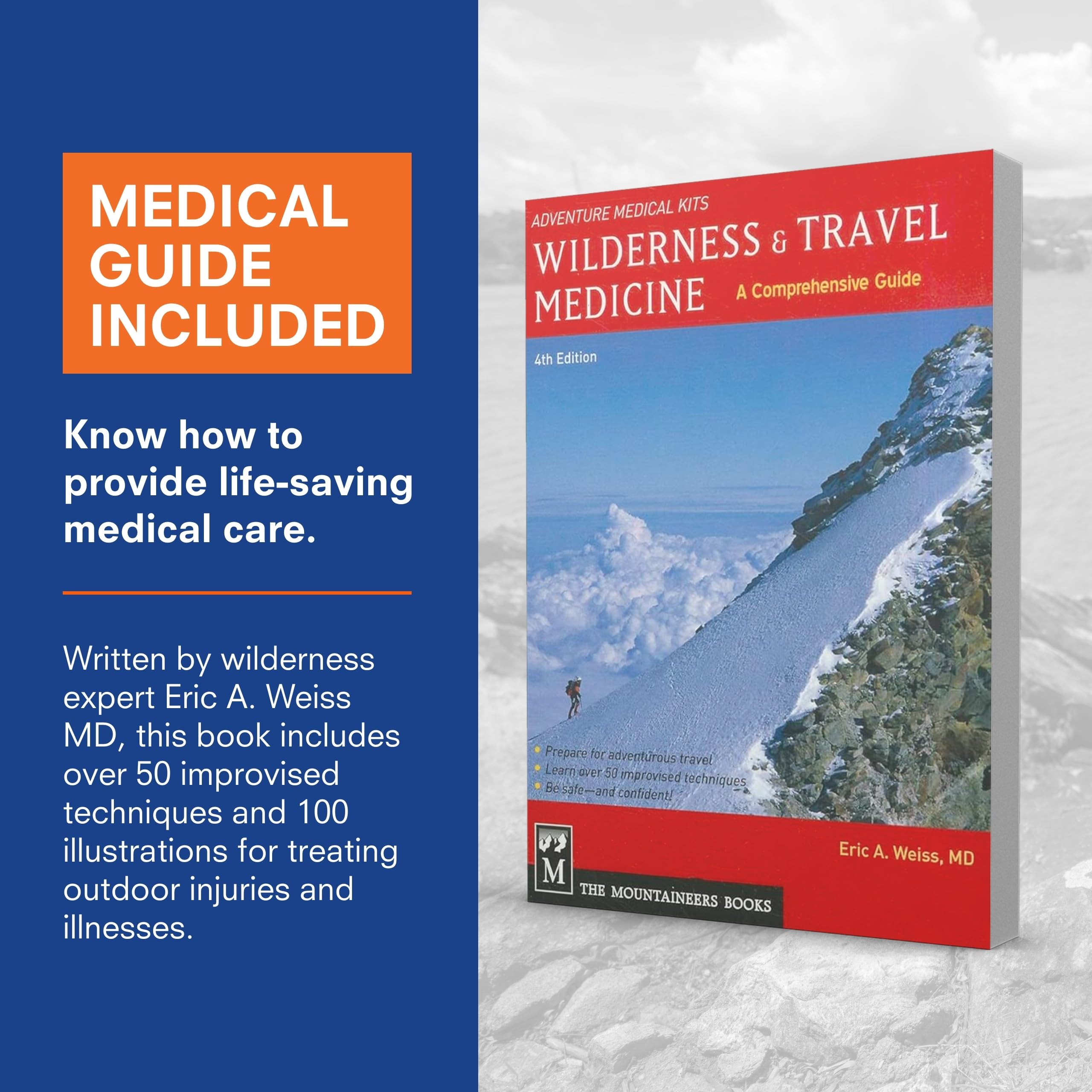 Adventure Medical Kits Pro Series trauma pads for on-site wound care.