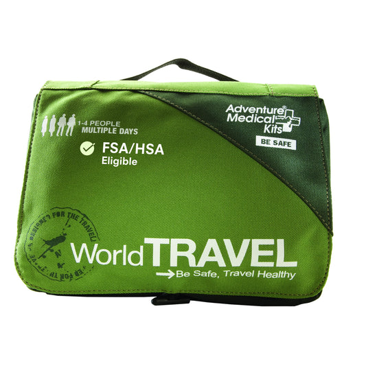 Adventure Medical Kits World Travel First Aid Kit pocket contents for easy on-the-go care