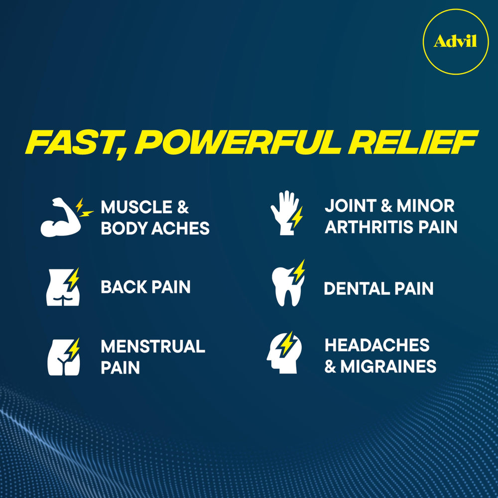 Advil Dual Action coated tablets with dual ingredients offer targeted relief