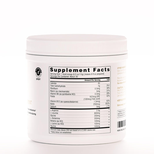 AdvoCare Arginine Extreme scoop and cup illustrate easy mixing before workouts.