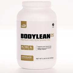 AdvoCare BodyLean25 tub front label shows 25 g protein per serving
