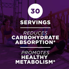 AdvoCare Carb-Ease Plus bottle displaying 60 capsules for easy daily use.