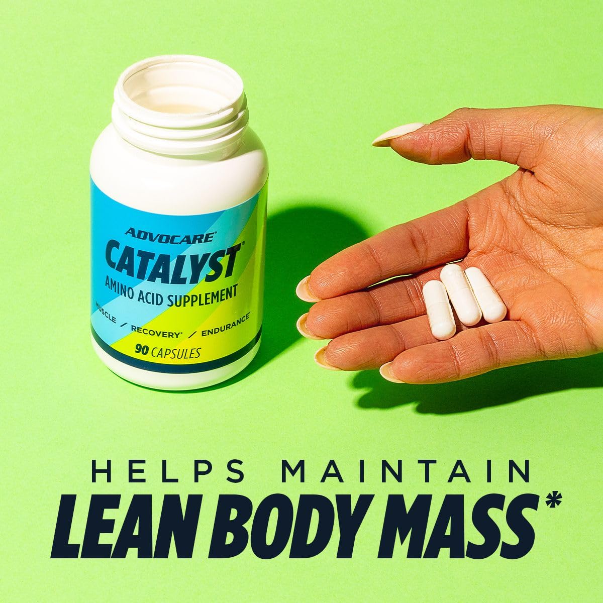 AdvoCare Catalyst label close‑up emphasizing product details for informed use