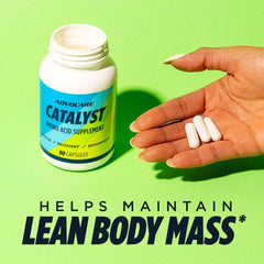 AdvoCare Catalyst label close‑up emphasizing product details for informed use