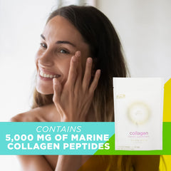 AdvoCare Glow Collagen dissolved drink prepared for a refreshing serving