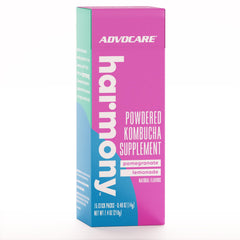 AdvoCare Harmony stick pack dissolving in water for a convenient daily digestive boost.