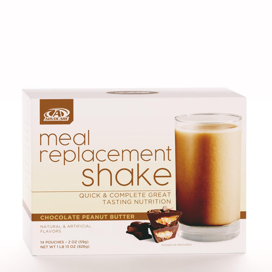 AdvoCare Meal Replacement Shake pours smoothly for on-the-go nutrition.
