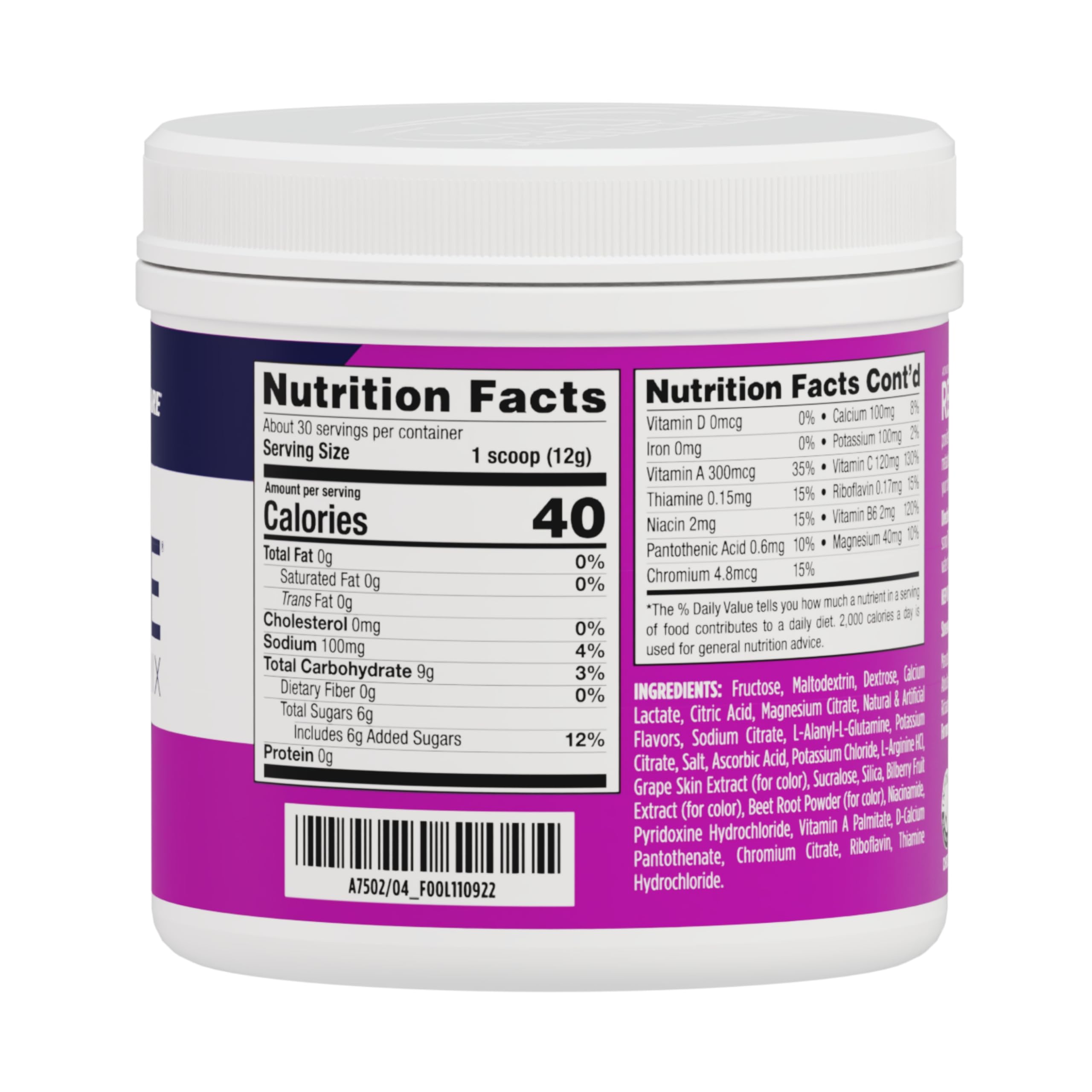 AdvoCare Rehydrate grape pour bottle ready to mix for faster hydration