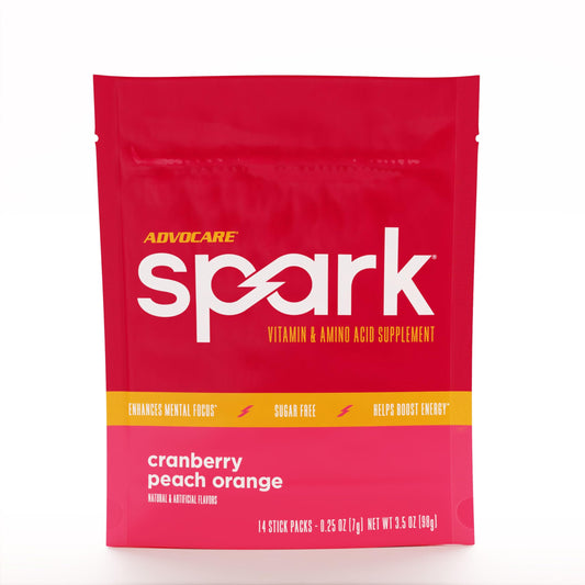 AdvoCare Spark energy stick-pack ready to mix for sustained focus