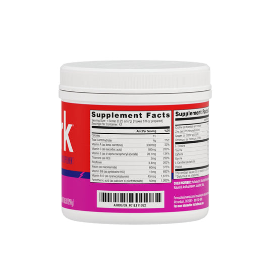 Scoop and powder close-up showing precise servings for controlled energy during the day.