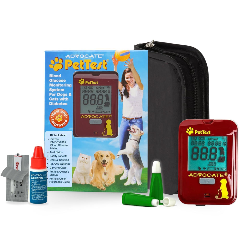 Advocate PetTest beginner kit classic meter ready for at home glucose checks.