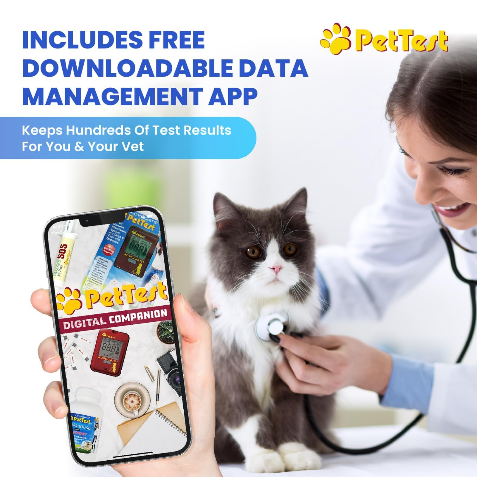 Advocate PetTest compact kit is ideal for travel and daily use.