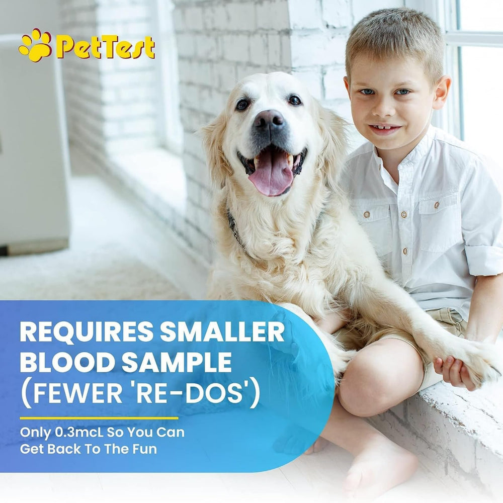 Foil-wrapped PetTest test strips protect accuracy during storage