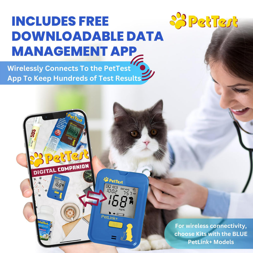 Wireless data transfer from PetTest to the phone app